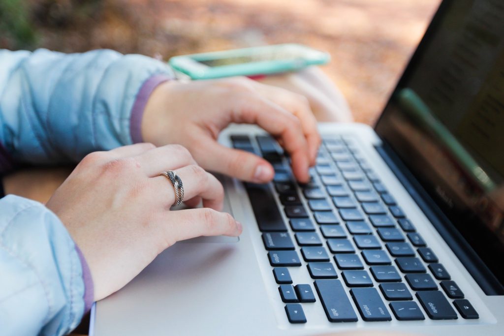 Person using computer